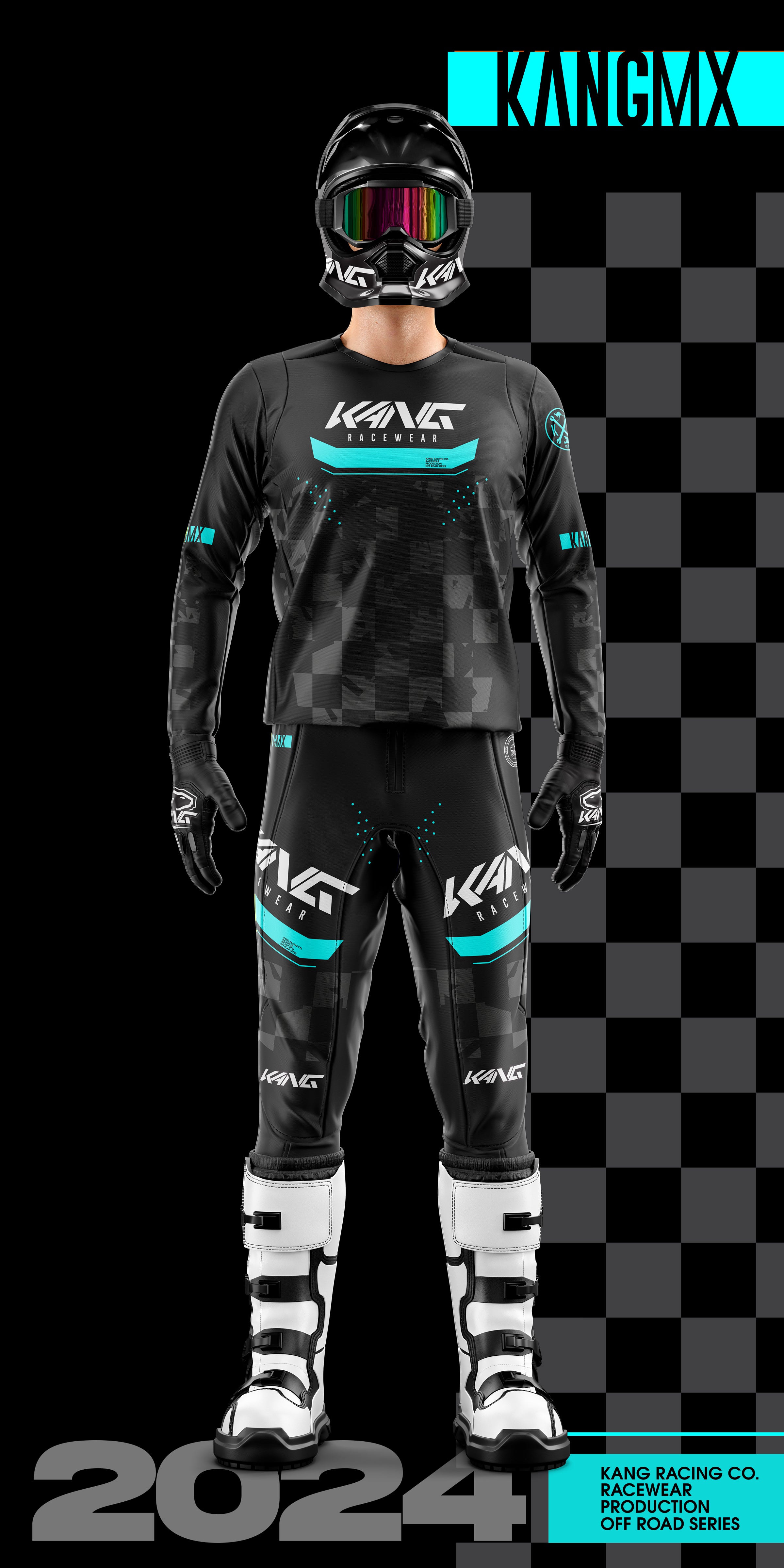 OFF ROAD NEON AQUA