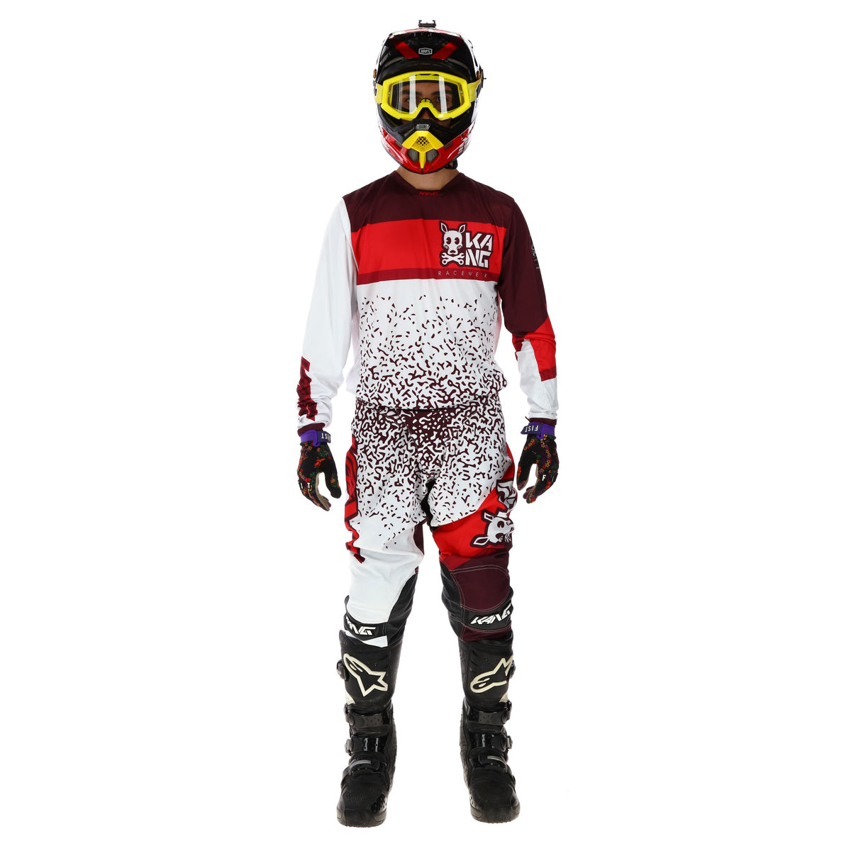 KANG SKULL MARRON/RED KIT