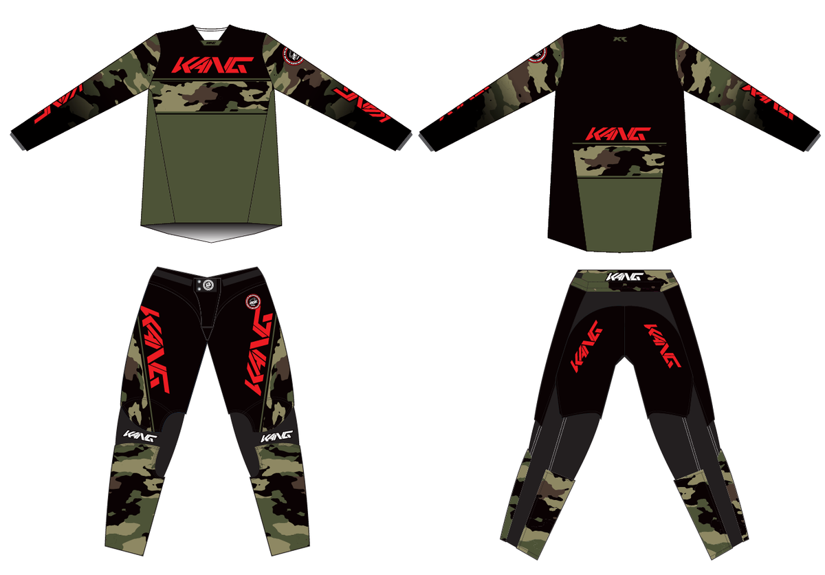 KANG CAMO GREE-RED KIT