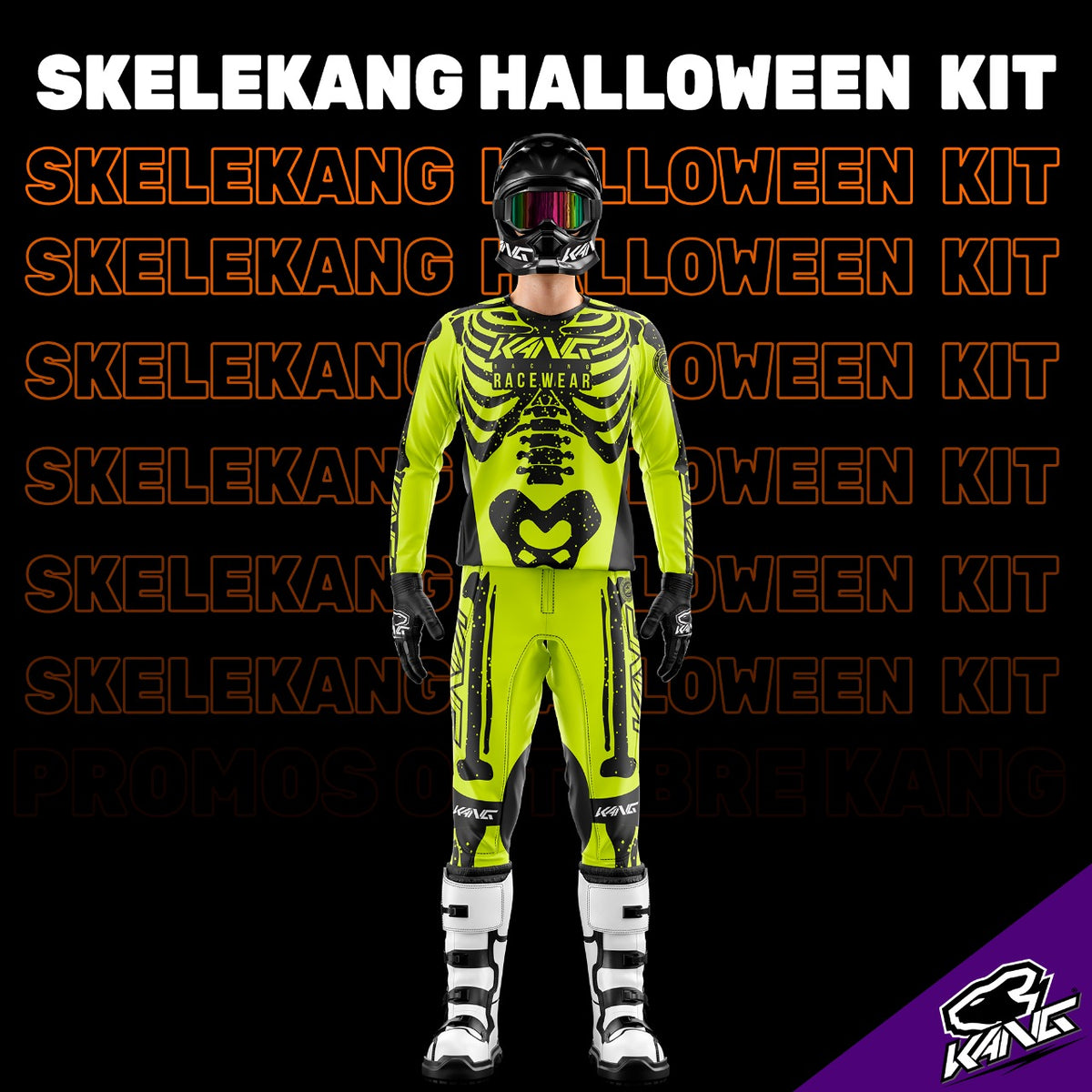 KANG SKELEKANG HALLOWEEN FLO YELLOW KIT