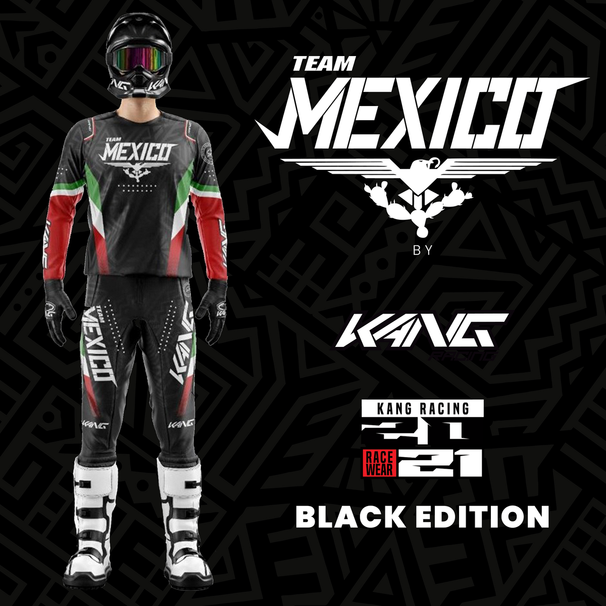 KANG TEAM MEXICO 2021 BLACK KIT