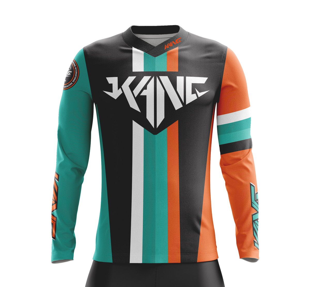 JERSEY KANG COLORMETRIK AQUA/ORANGE