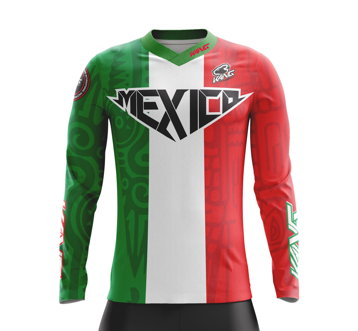 JERSEY KANG MX GREEN/WHITE/RED