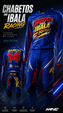 Atletas Personalizado Chabetos and Ibala Racing Blue