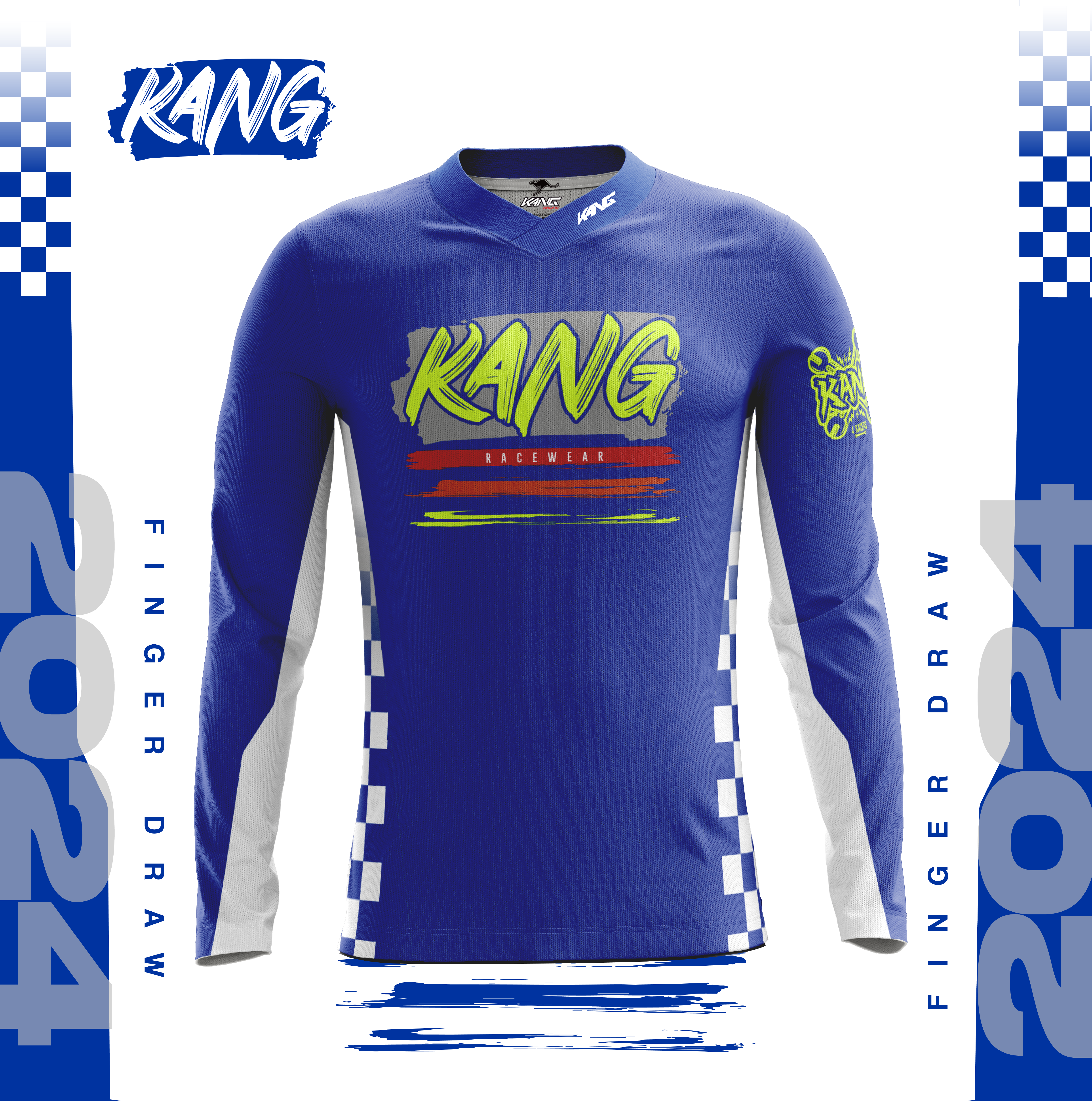 FINGER DRAW BLUE 2024