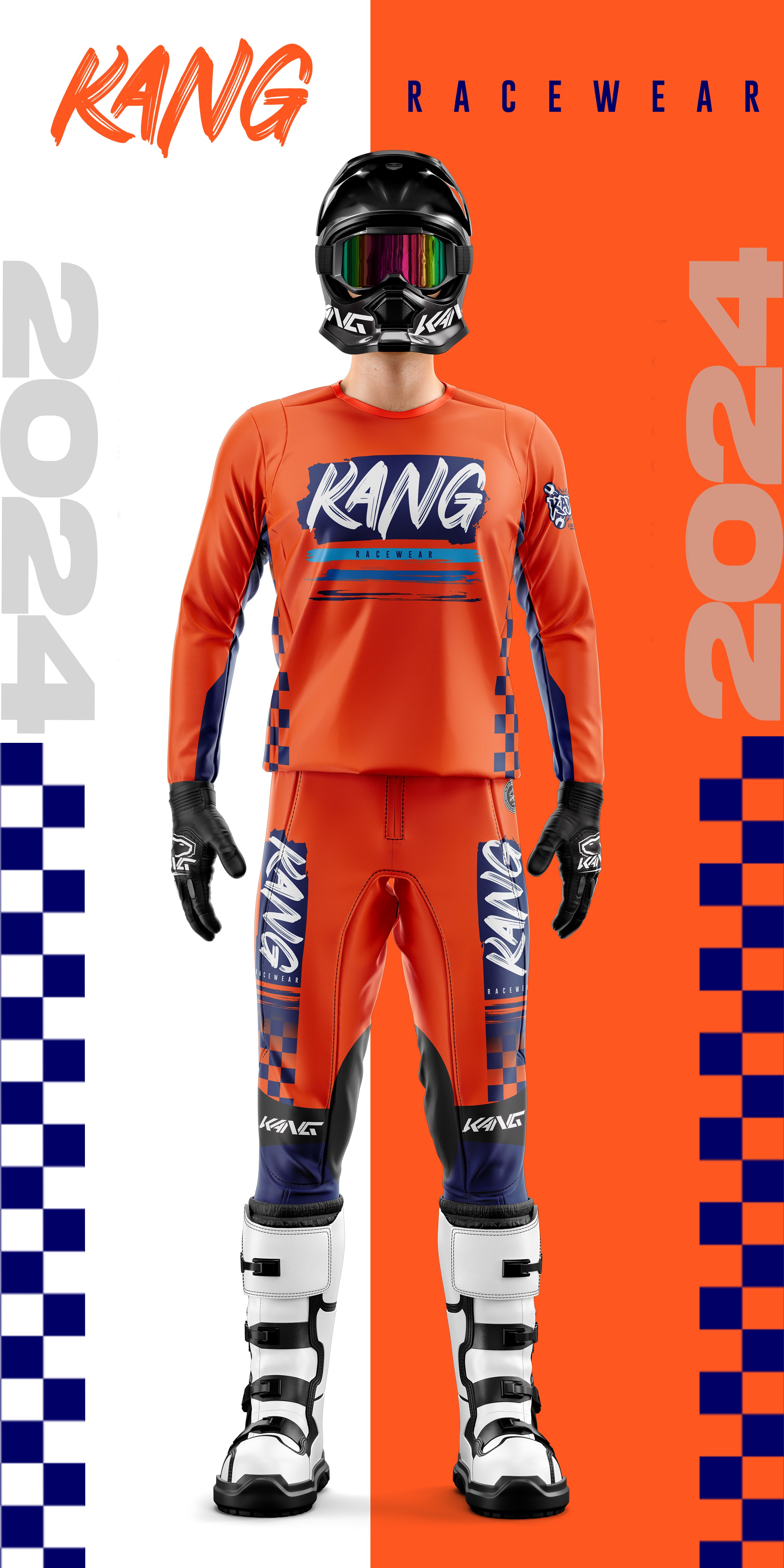 FINGER DRAW ORANGE-BLUE