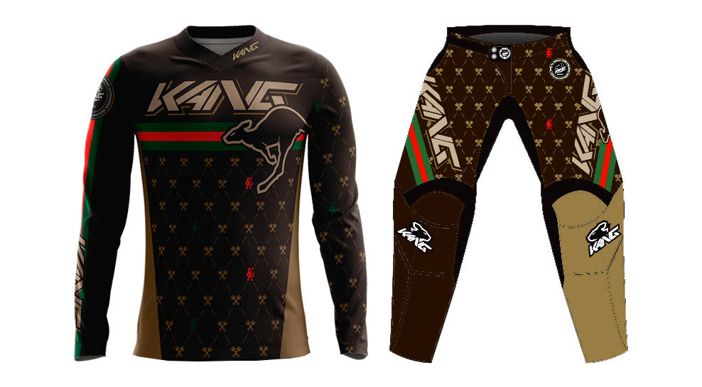 YOUTH KANG Monogram Brown/Red KIT
