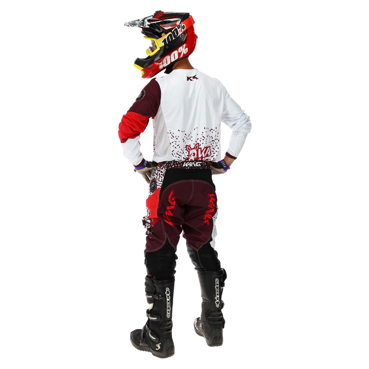 KANG SKULL MARRON/RED KIT