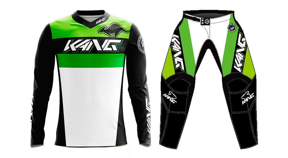 YOUTH KANG TEAM GREEN/BLACK KIT