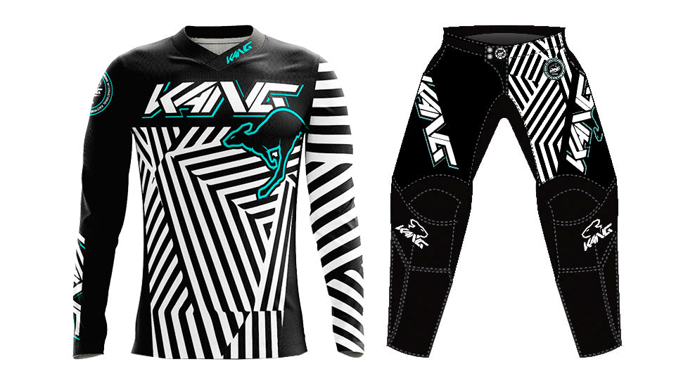 YOUTH KANG DAZZLE CAMO WHITE/AQUA KIT