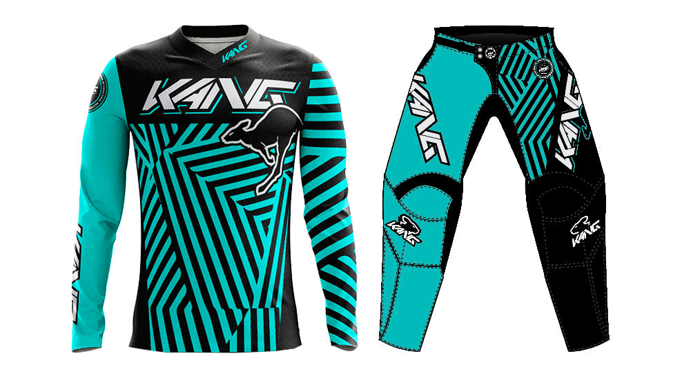 YOUTH KANG DAZZLE CAMO AQUA/BLACK KIT