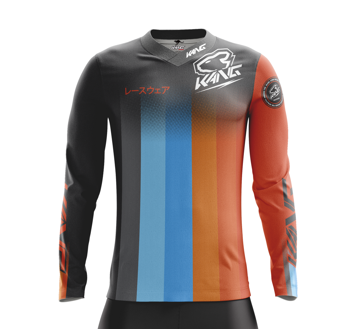 JERSEY KANG SUNRISE GREY-ORANGE