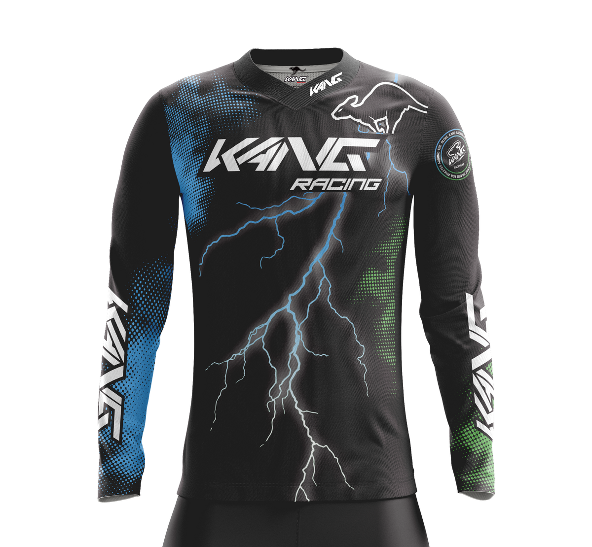 JERSEY KANG THUNDER GREEN-BLUE