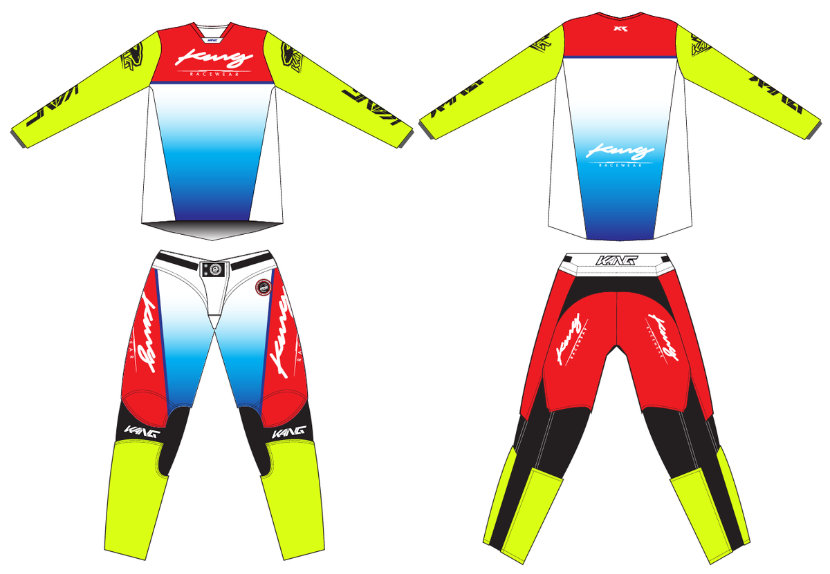KANG RETRO FLO BLUE-RED KIT