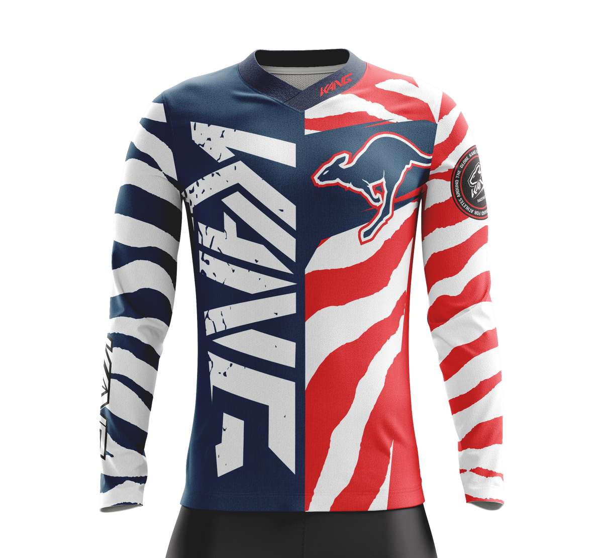 JERSEY KANG ZIBRA BLUE/RED