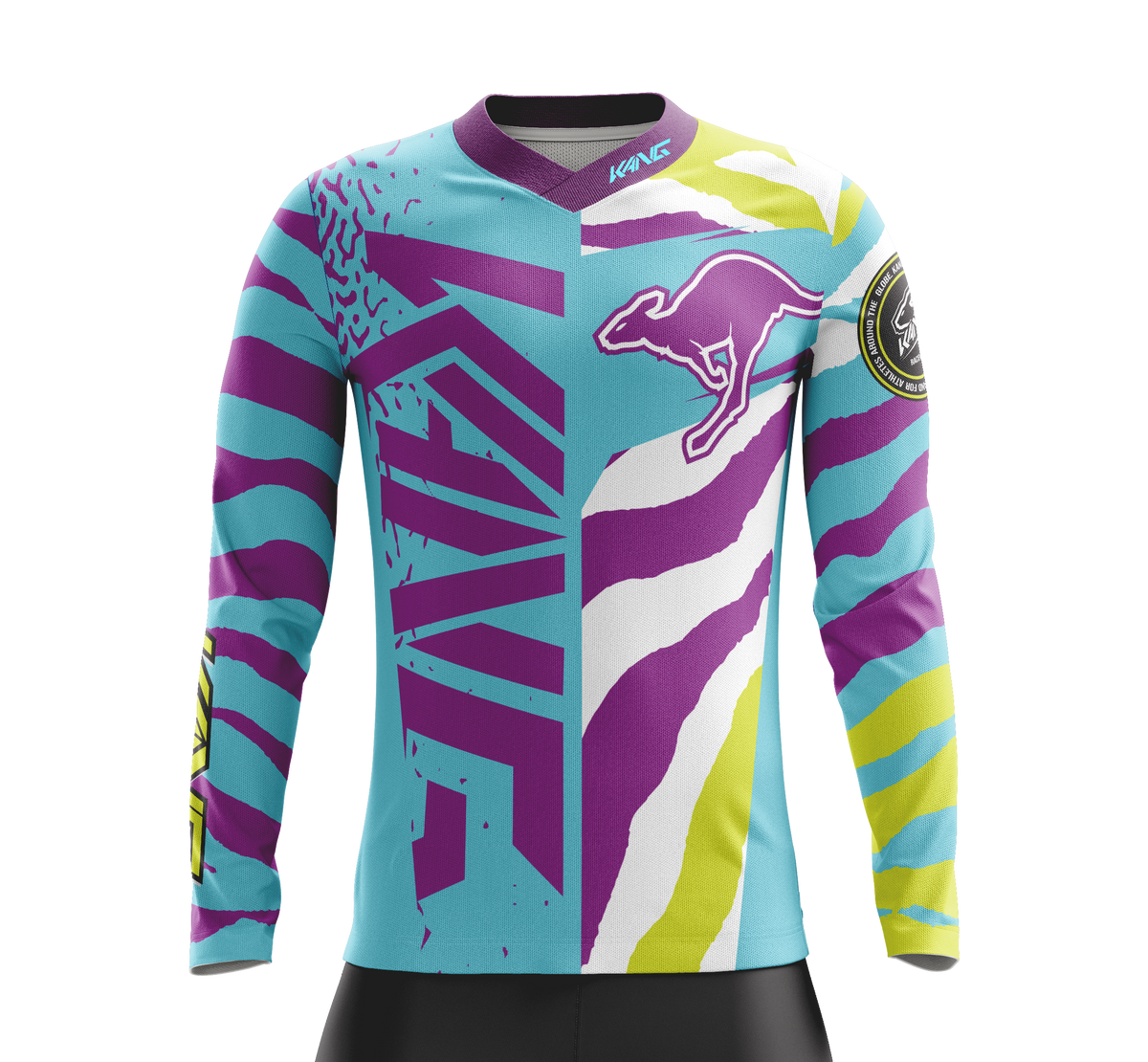 JERSEY KANG ZIBRA AQUA/PURPLE